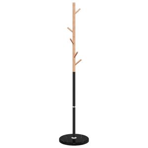 vidaXL Kl&auml;dst&auml;llning svart 172 cm pulverlackerat j&auml;rn
