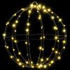 vidaXL Ball med 192 LED-lampor 2 pcs Varmvit 32 cm Metall