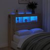 vidaXL S&auml;nggavel LED sonoma-ek 120x18,5x103,5 cm konstruerat tr&auml;