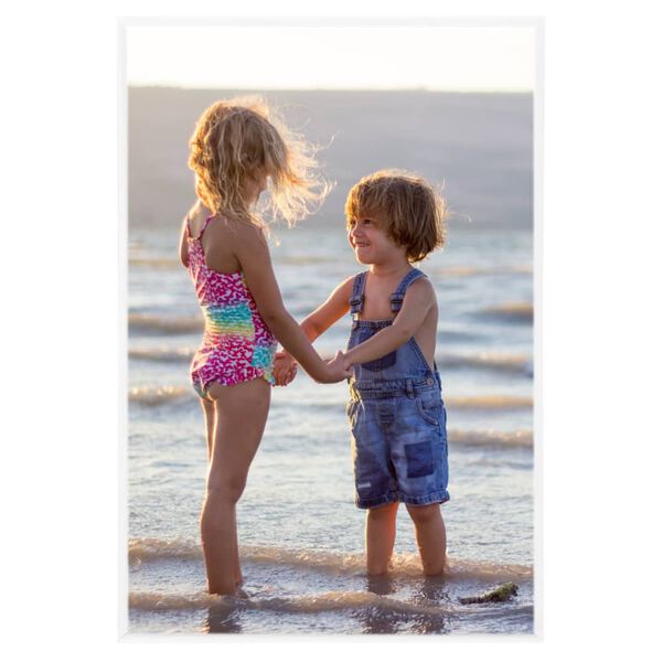 vidaXL Fotoramar 3 st för vägg eller bord vit 21x29,7 cm MDF