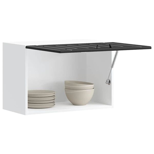 vidaXL V&auml;ggsk&aring;p f&ouml;r k&ouml;k Lucca svart konstruerat tr&auml;