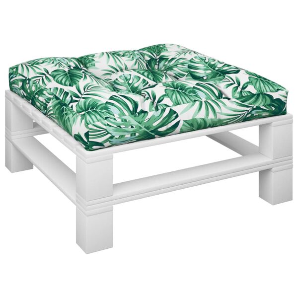 vidaXL Dyna till pallsoffa bladm&ouml;nster 70x70x12 cm