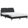 vidaXL Bed Frame without Mattress "Zadar" Black 180x200 cm Faux Leather