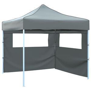 vidaXL Pop-Up hopf&auml;llbart partyt&auml;lt med 2 sidov&auml;ggar 3x3 m antracit