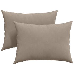 vidaXL Sofakuddar 2 pcs Taupe 70 x 50 cm tyg