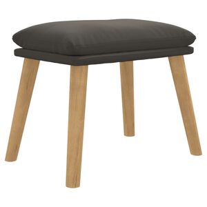 vidaXL Fotpall m&ouml;rkgr&aring; 45x29,5x35 cm sammet