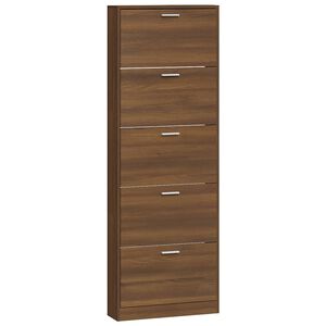 vidaXL Skost&auml;ll brun ek 59x17x169 cm konstruerat tr&auml;