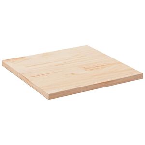 vidaXL Bordsskiva 80x80x2,5 cm massivt tr&auml; furu fyrkantig