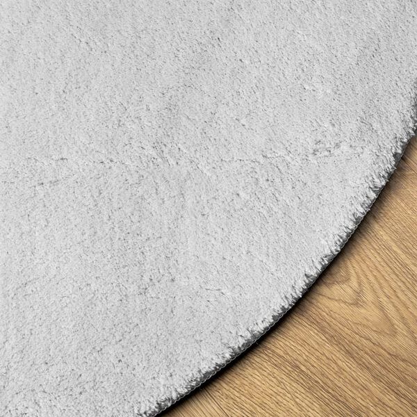 vidaXL Mjuk matta HUARTE med kort lugg tv&auml;ttbar gr&aring; &Oslash; 100 cm