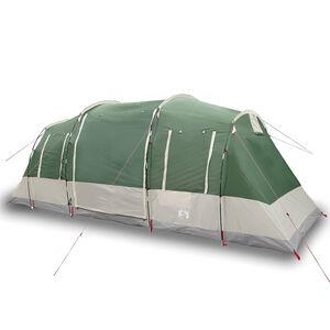 vidaXL Campingt&auml;lt tunnel 6 personer gr&ouml;n vattent&auml;tt
