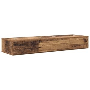 vidaXL Studio skrivbord Gammalt tr&auml; 130 x 40 x 19,5 cm Konstruerat tr&auml;