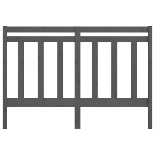 vidaXL S&auml;nggavel gr&aring; 146x4x100 cm massiv furu