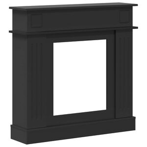 vidaXL Eldstadsram Svart 102 x 26 x 100 cm Konstruerat tr&auml;