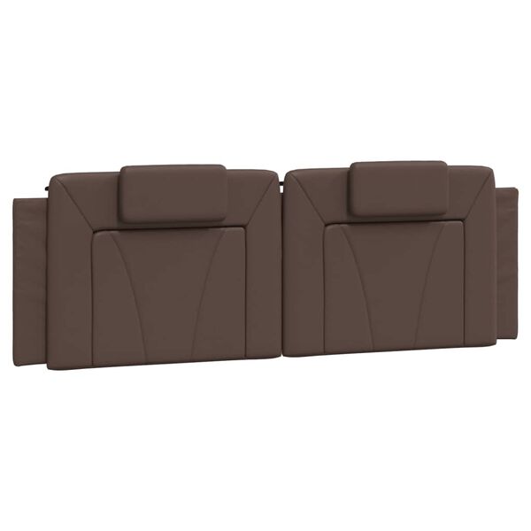vidaXL Headboard Cushion "Viana" Brown 160 cm Faux Leather