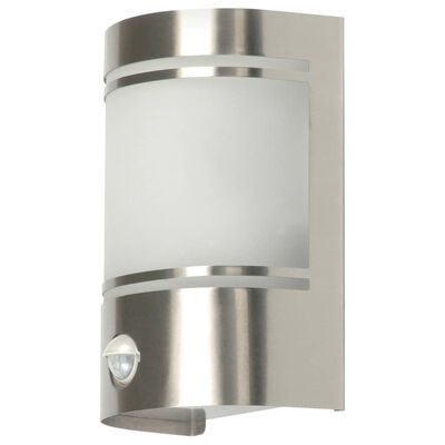 Smartwares Utomhuslampa med rörelsesensor 14x20x10,5 cm silver
