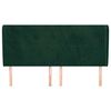 vidaXL S&auml;nggavel med kanter m&ouml;rkgr&ouml;n 163x23x118/128 cm sammet