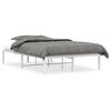 vidaXL S&auml;ngram metall vit 120x190 cm