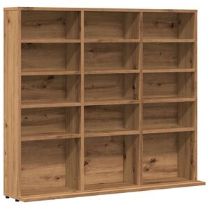 vidaXL CD-b&auml;nk artisan ek 100x23x89,5 cm konstruerat tr&auml;