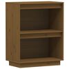 vidaXL Konsolbord honungsbrun 60x34x75 cm massiv furu