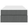 vidaXL F&ouml;rvaringss&auml;ng med madrass M&ouml;rkgr&aring; 100 x 200 cm Polyester