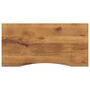 vidaXL Skrivbordsskiva med kurva 120x50x2,5 cm massivt grovt mangotr&auml;