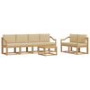 vidaXL Utomhussoffset 7 st Vit och Beige