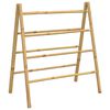 vidaXL Dubbel handduksstege med 4 stegpinnar 90x50x100 cm bambu