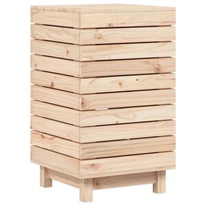 vidaXL Tv&auml;ttkorg 44x44x76 cm massiv furu