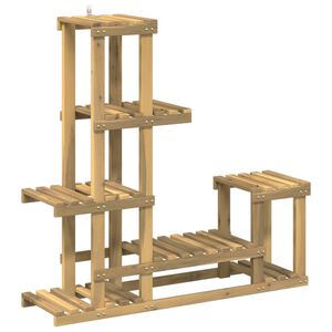 vidaXL V&auml;xtst&auml;ll Vit 93,5 x 25 x 91,5 cm Massivt Akaciatr&auml;