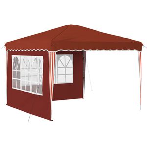 vidaXL Pop-up Partyt&auml;lt 288 x 288 x 245 cm Terracotta Oxford Tyg