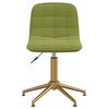 vidaXL Snurrbar matstol ljusgr&ouml;n sammet
