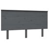 vidaXL S&auml;nggavel gr&aring; 144x6x82,5 cm massiv furu