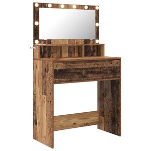 vidaXL S&auml;ngrum Smyckesbord Gammalt tr&auml; 80 x 39,6 x 135 cm