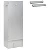 vidaXL R&ouml;ko 3 pcs 44,5 x 29 x 110 cm Galvaniserat st&aring;l Silver