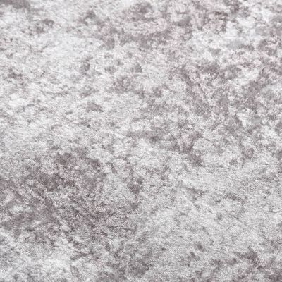 vidaXL Matta tvättbar 80x300 cm grå halkfri