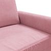vidaXL Soffa 2-sits rosa 140 cm sammet
