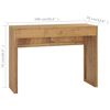 vidaXL Konsolbord 100x35x75 cm massiv teak