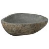vidaXL Flodstensbassin Ljusgr&aring; 52 x 40 x 15 cm River Stone