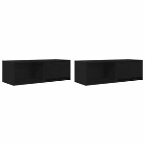 vidaXL TV-b&auml;nkar 2 st svart ek 80x31x25,5 cm konstruerat tr&auml;