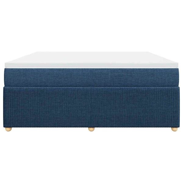 vidaXL Rams&auml;ng med madrass bl&aring; 180x200 cm tyg