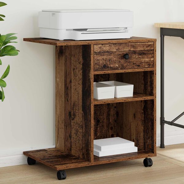 vidaXL Skrivarst&auml;ll Gammalt tr&auml; 60 x 40 x 68.5 cm Konstruerat tr&auml;