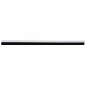 vidaXL Sj&auml;lvh&auml;ftande d&ouml;rrborstlist 2 st Vit 100 cm Aluminiumlegering