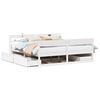 vidaXL S&auml;ngram utan madrass vit 180x200 cm massiv furu