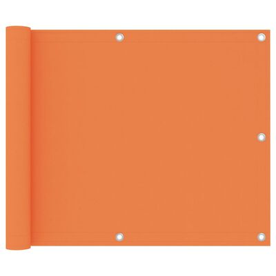 vidaXL Balkongskärm orange 75x600 cm oxfordtyg