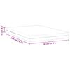 vidaXL Madrass Vit 140 x 200 cm Jacquardtyg
