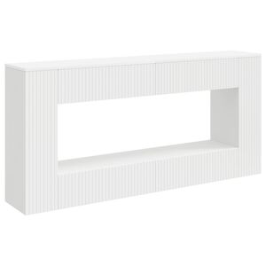 vidaXL Konsolbord Randig Vit 155 x 29 x 74 cm Konstruerat tr&auml;