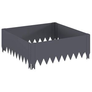 vidaXL Kant f&ouml;r gr&auml;smatta 60 x 60 x 20 cm St&aring;l Antracit