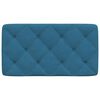 vidaXL Headboard Cushion Blue 80 cm Velvet