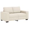 vidaXL 2-sits soffa Beige 160 cm Linnenblandad tyg