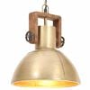vidaXL H&auml;nglampa industriell 25 W m&auml;ssing rund 30 cm E27